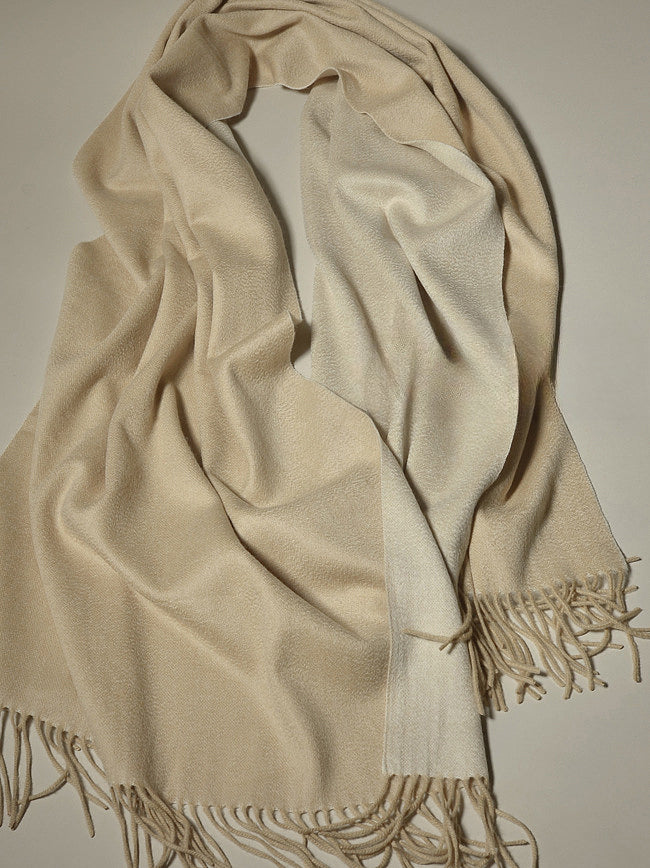 Selected high quality, high density, thickened, double-sided pure cashmere, large shawl, cashmere scarf