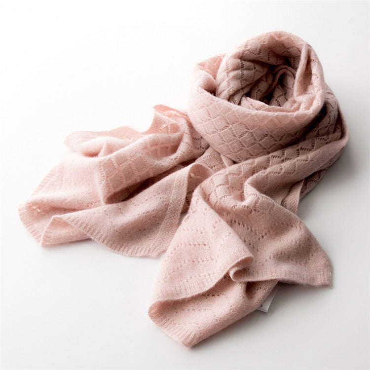 Autumn and winter gifts 100% pure cashmere scarf women's knitted cashmere shawl long cashmere scarf men's