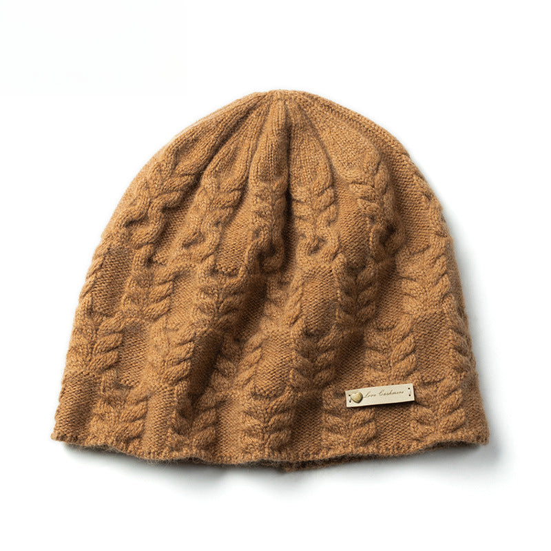 Knitted, cashmere, jacquard, hat