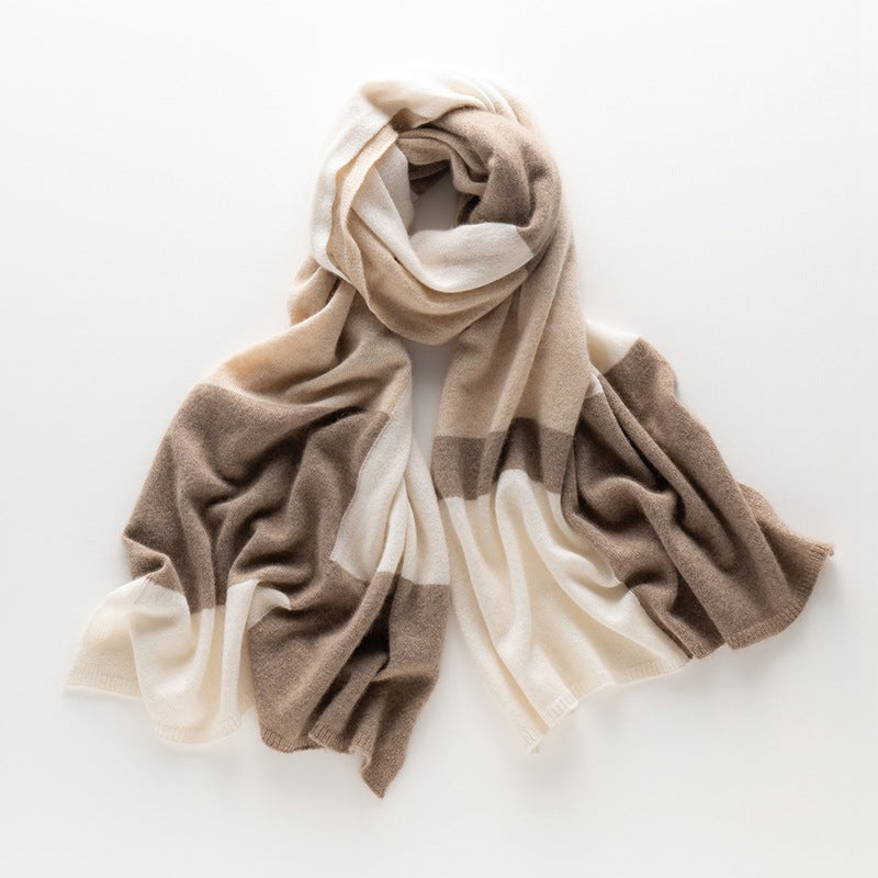 2025 autumn and winter new pure cashmere scarf women's cashmere big shawl oversized long scarf men and women the same versatile