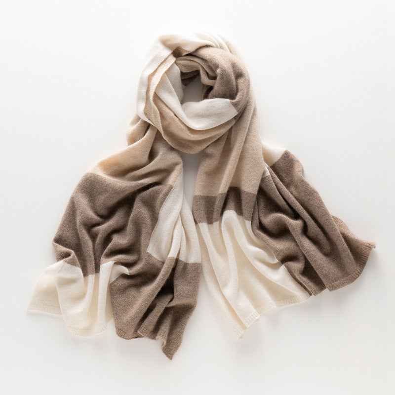 2025 autumn and winter new pure cashmere scarf women's cashmere big shawl oversized long scarf men and women the same versatile