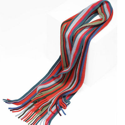 Top cashmere, thick, multi-colored, striped, fine, woven, cashmere, scarf, elegant.