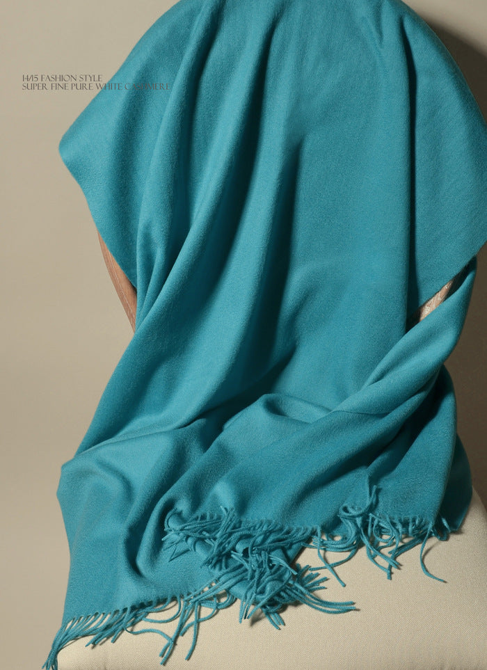 Cashmere, fine textile, cashmere, fringed large scarf, medium and thin, large size, shawl.