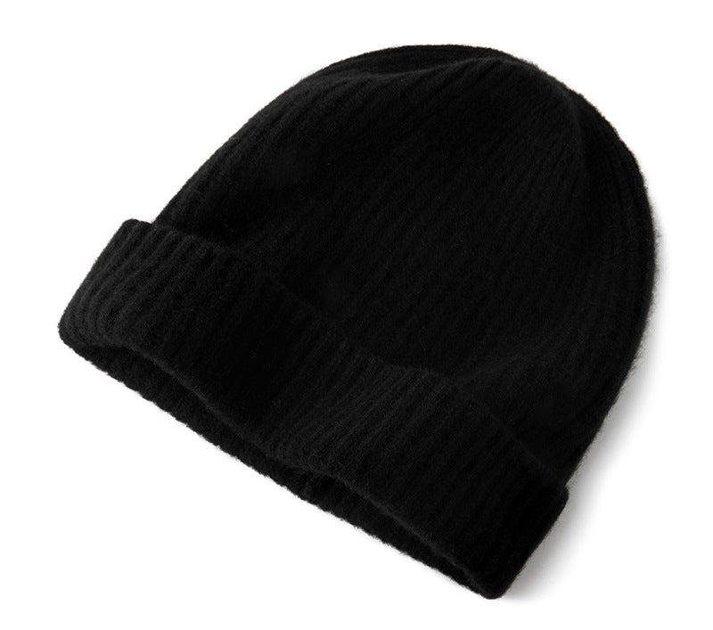 Cashmere hat, 100% pure cashmere for men and women, thickened, warm