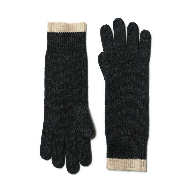 Women, Extended, Knitted, Pure Cashmere, Gloves