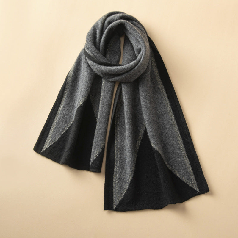 Cashmere scarf, women's 100% pure cashmere, autumn and winter, thermal scarf