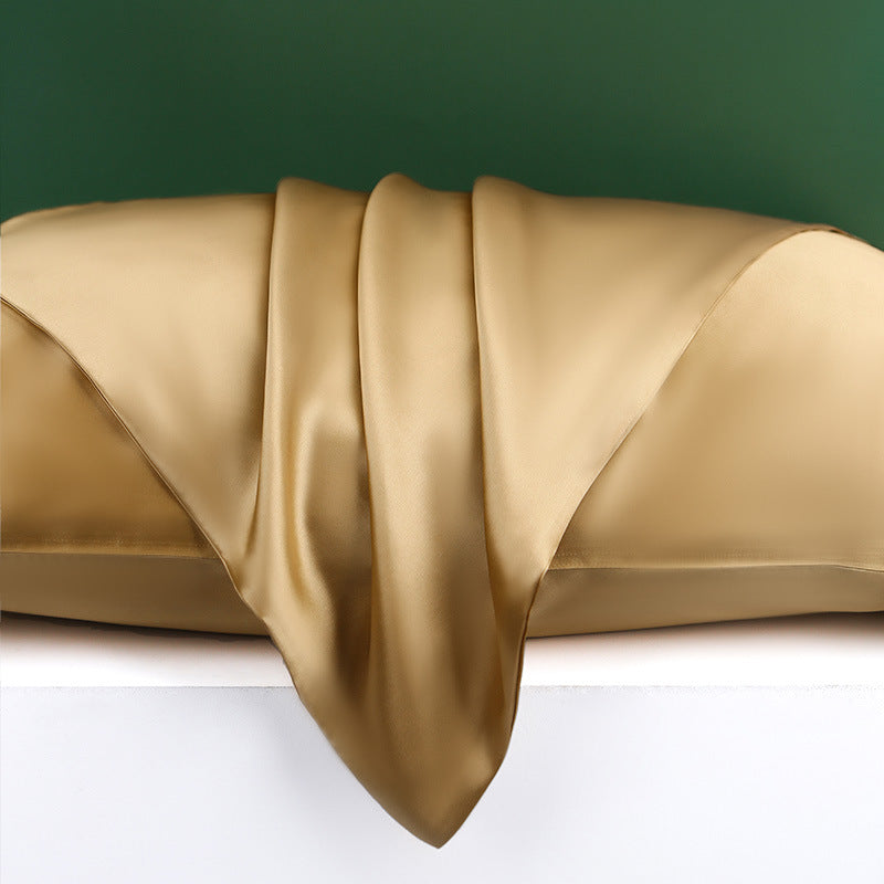 22 mmi, silk pillowcase 51 * 76 solid color, zipper model, mulberry silk pillowcase.