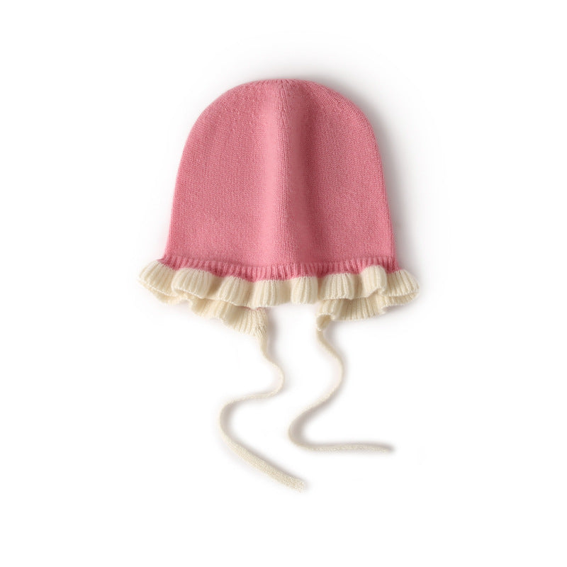 Cashmere hat, children, baby boy and girl 100% pure cashmere, ear hat, princess hat