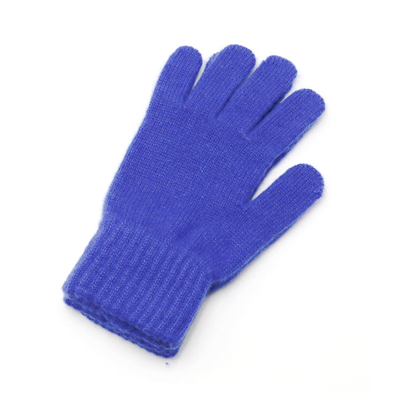 Thickened Children's Cashmere Gloves 100 Pure Cashmere, Warm, Knitted,   Gloves