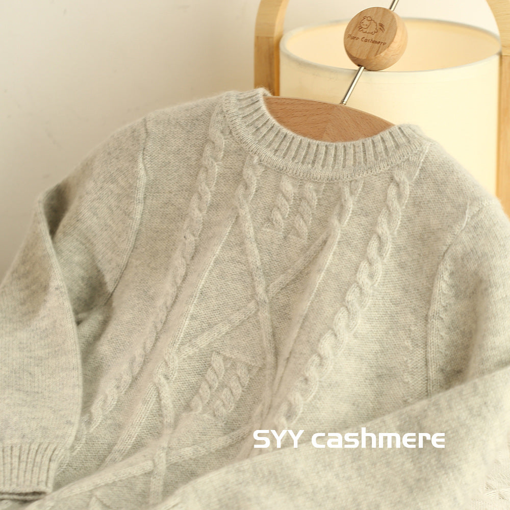 100 pure cashmere, solid color, children's, cashmere sweater, knitted.