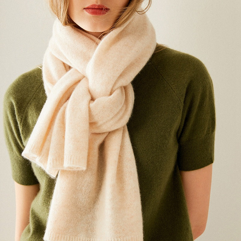 Cashmere scarf 100% pure cashmere, autumn and winter, solid color, couple extended scarf.