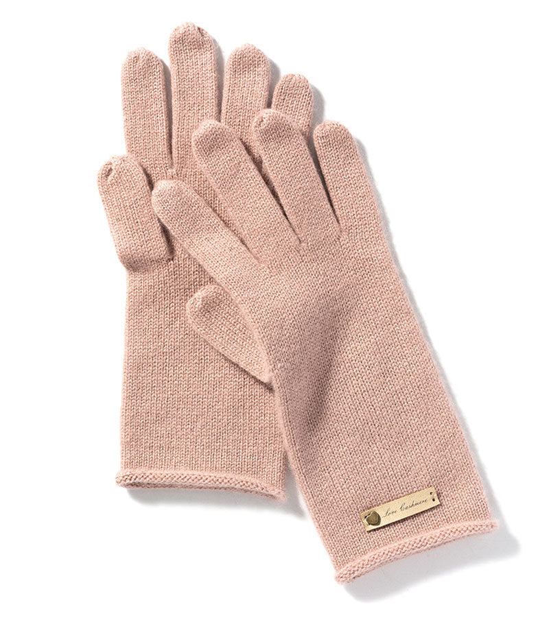 Women, pure cashmere, knitted, gloves, warm