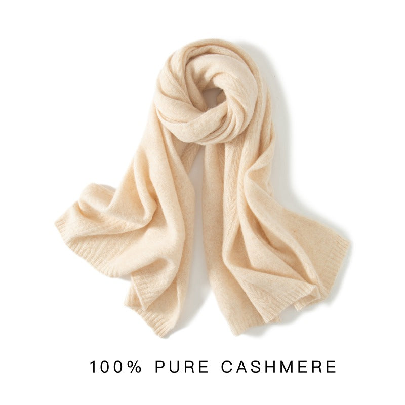 Cashmere scarf, women's 100% pure cashmere, autumn and winter, warm, thickened, warm scarf