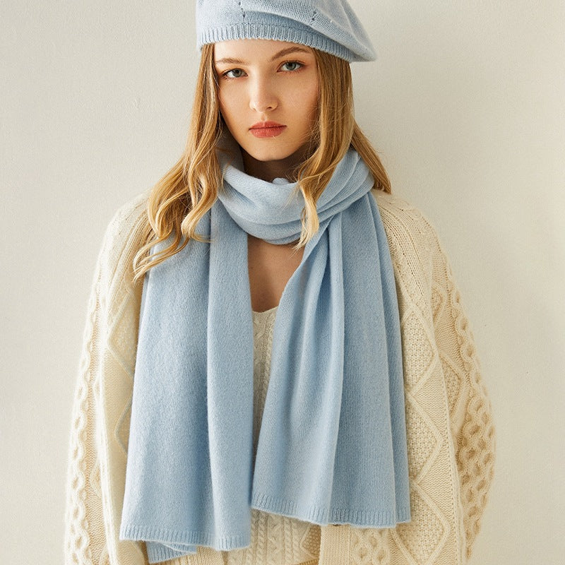 Cashmere scarf 100% pure cashmere, autumn and winter, solid color, couple extended scarf.