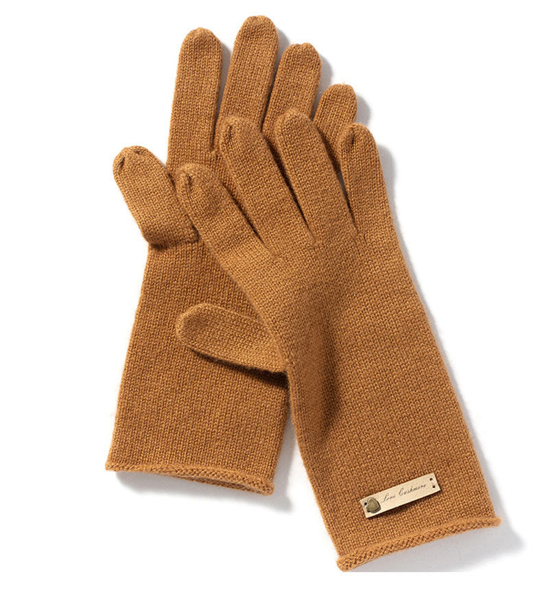 Women, pure cashmere, knitted, gloves, warm