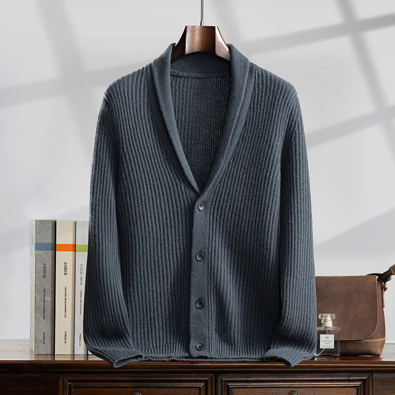 Cashmere sweater, cardigan, men's 100% pure cashmere, coat