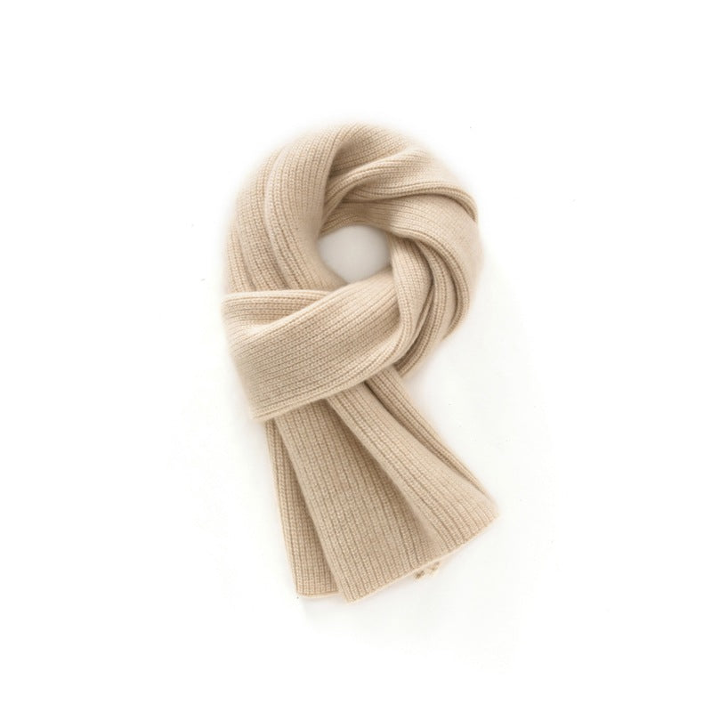 Cashmere scarf, 100% pure cashmere for men and women, autumn and winter, solid color, thickened, warm, scarf.