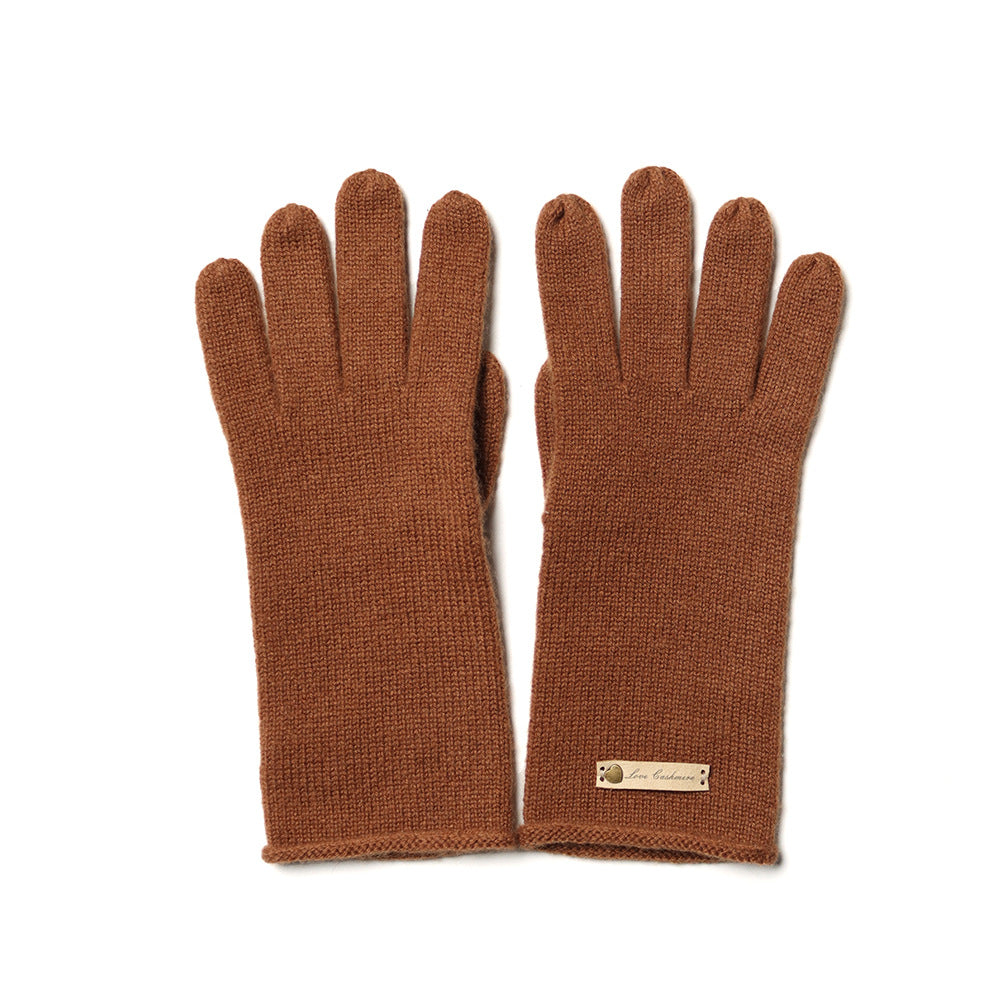 Women, pure cashmere, knitted, gloves, warm