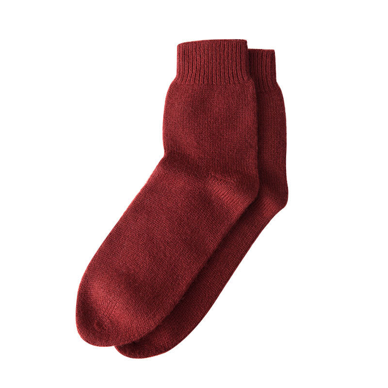 Thickened, knitted, warm, pure cashmere, socks