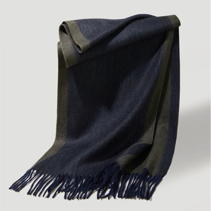 Cashmere, scarf, men's and women's, winter, warmth, scarf, fringed cashmere shawl