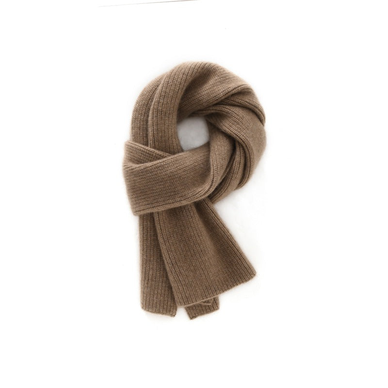 Cashmere scarf, 100% pure cashmere for men and women, autumn and winter, solid color, thickened, warm, scarf.