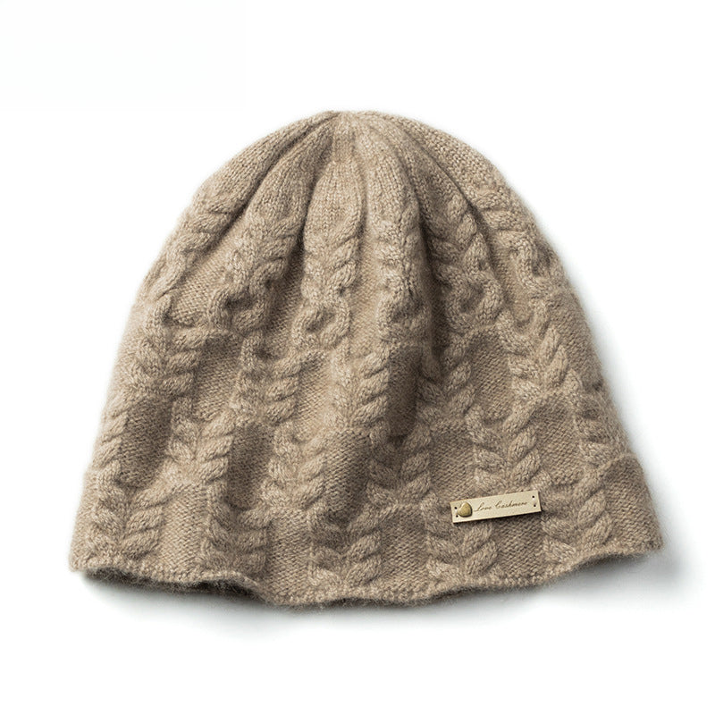 Knitted, cashmere, jacquard, hat