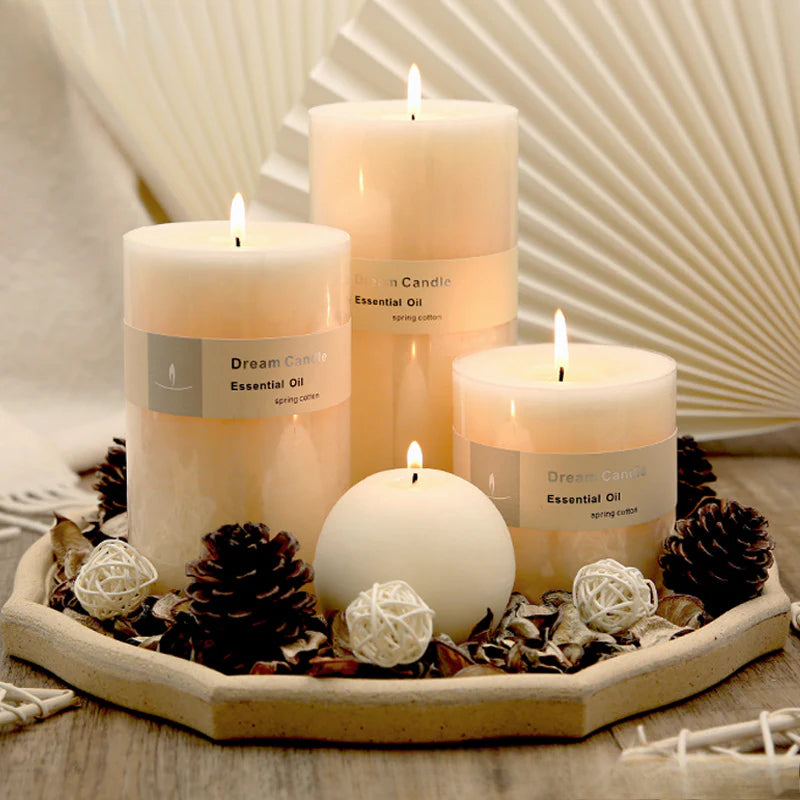 Scented candles, ornaments, fragrances, household, decoration