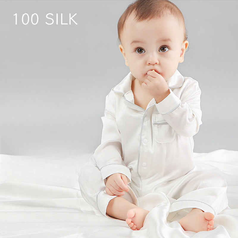 Silk baby onesie 100% mulberry silk, infant, baby pajamas