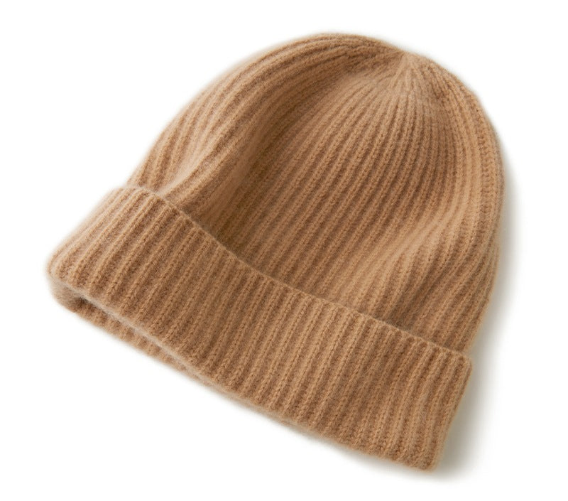 Cashmere hat, 100% pure cashmere for men and women, thickened, warm